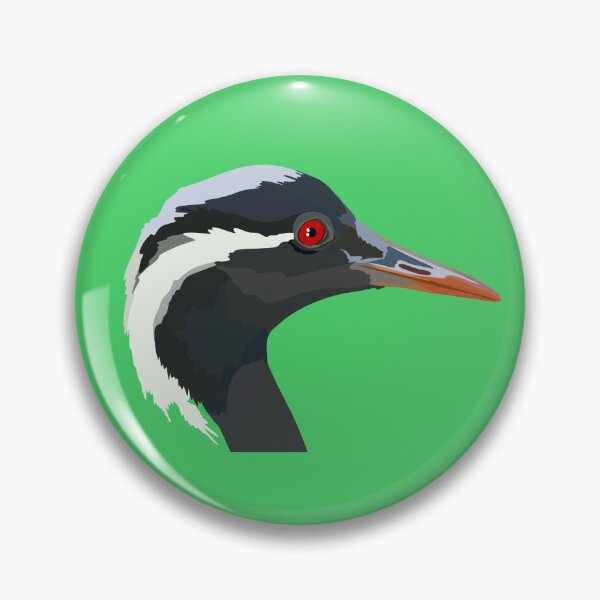 Item preview, D is for Demoiselle Crane,Demoiselle Crane – Elegant Migratory Bird Illustration designed and sold by PrettylittlepastelUk.