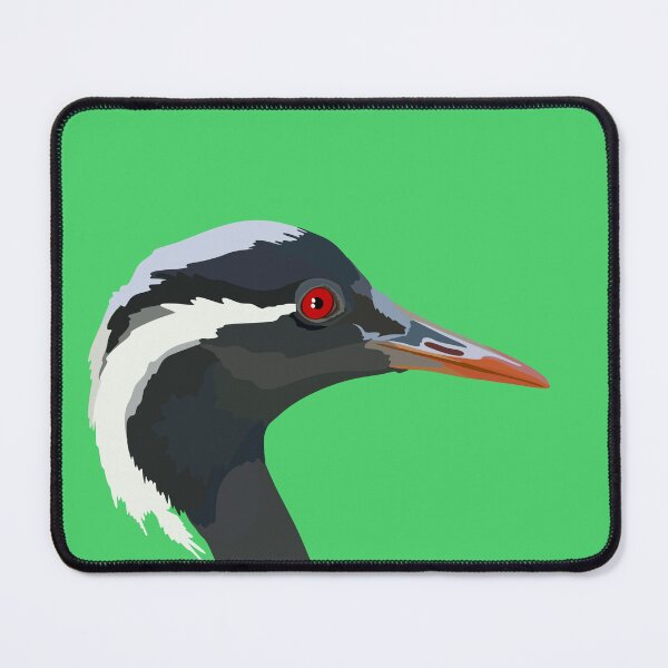 Item preview, D is for Demoiselle Crane,Demoiselle Crane – Elegant Migratory Bird Illustration designed and sold by PrettylittlepastelUk.
