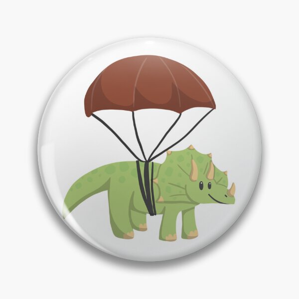 Item preview, Parachuting Triceratops designed and sold by simsav.