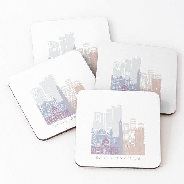 Item preview, SANTO DOMINGO SKYLINE POSTER PASTEL designed and sold by paulrommer.