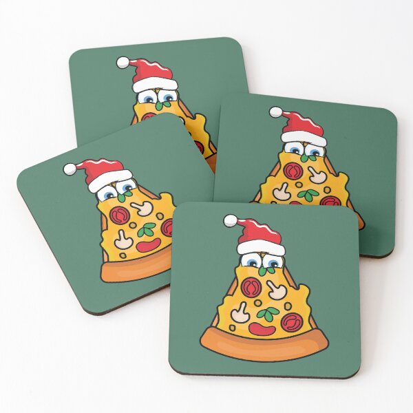 Item preview, Christmas pizza,santa hat  designed and sold by Donutlovers.