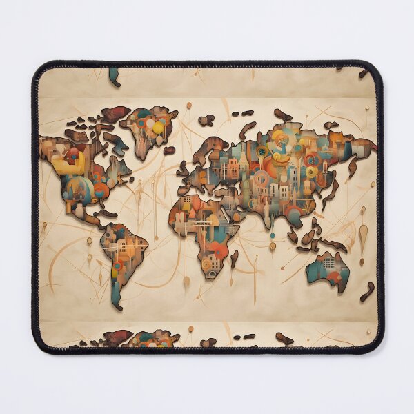 Item preview, Time map of the world designed and sold by PixlMasterpiece.