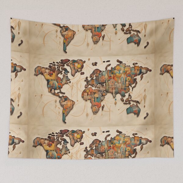 Item preview, Time map of the world designed and sold by PixlMasterpiece.