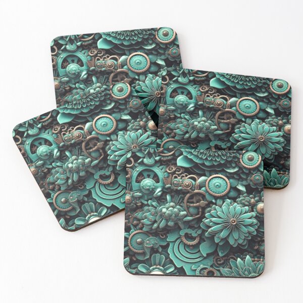 Item preview, Field of Blooming Flowers 15 - Steampunk Edition designed and sold by TheOddBotShop.