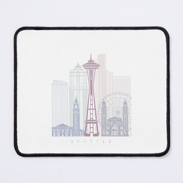 Item preview, SEATTLE SKYLINE POSTER PASTEL designed and sold by paulrommer.