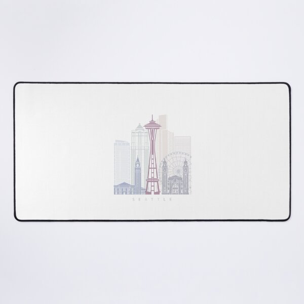 Item preview, SEATTLE SKYLINE POSTER PASTEL designed and sold by paulrommer.