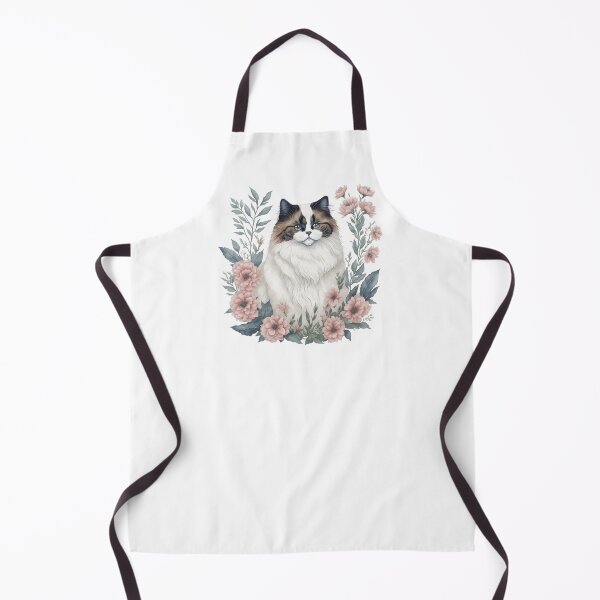 Item preview, Cute Ragdoll with Flowers designed and sold by Clipartopia.