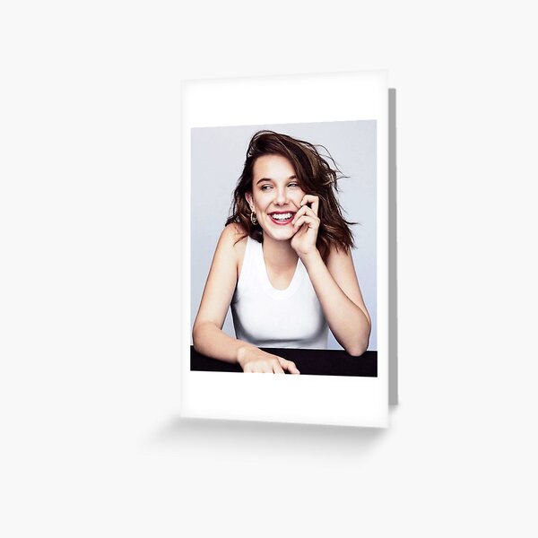 millie bobby brown Greeting Card by NASARZAHTI