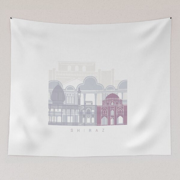 Item preview, SHIRAZ SKYLINE POSTER PASTEL designed and sold by paulrommer.