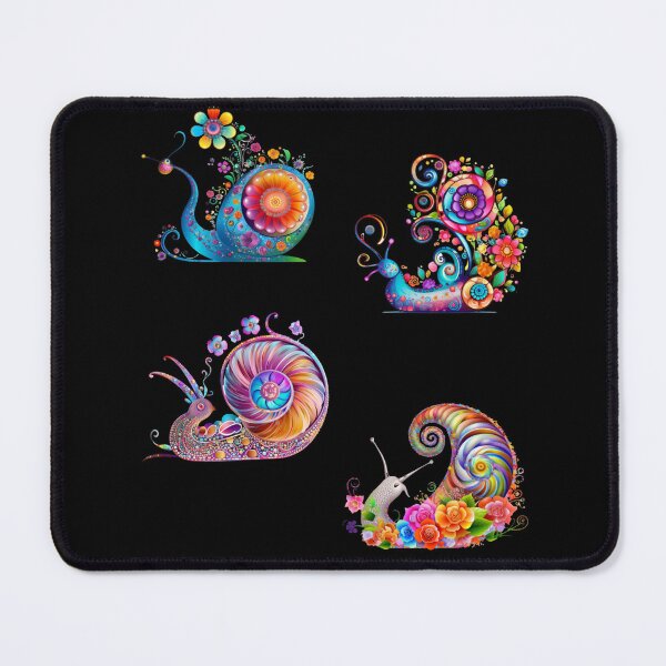 Item preview, Abstract Floral Snails - Whimsical Sticker Pack designed and sold by InsomniaSticker.