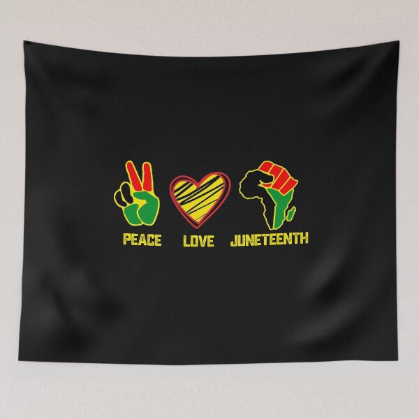 Item preview, Peace Love Juneteenth Heart Dashiki Black History designed and sold by alenaz.