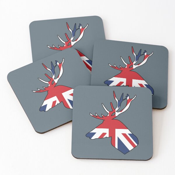 Artikelvorschau, Uk flag on a reindeer face  entworfen und verkauft von Donutlovers.