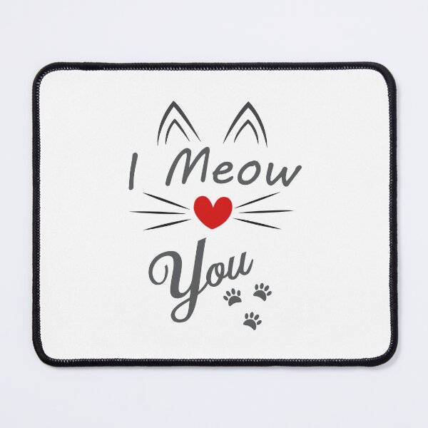 Item preview, Purrfect Love: I Meow You (gray) designed and sold by Brannas-designs.