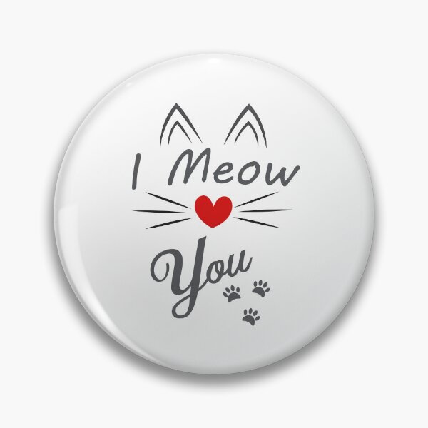 Item preview, Purrfect Love: I Meow You (gray) designed and sold by Brannas-designs.
