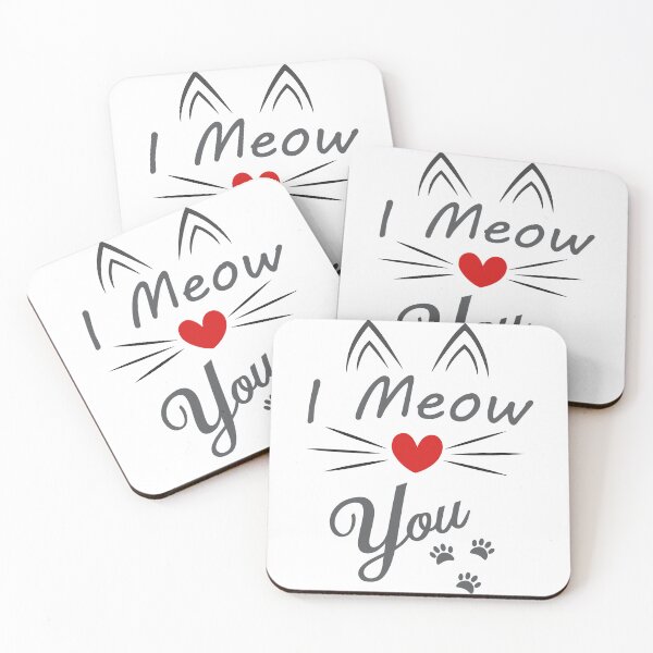 Item preview, Purrfect Love: I Meow You (gray) designed and sold by Brannas-designs.