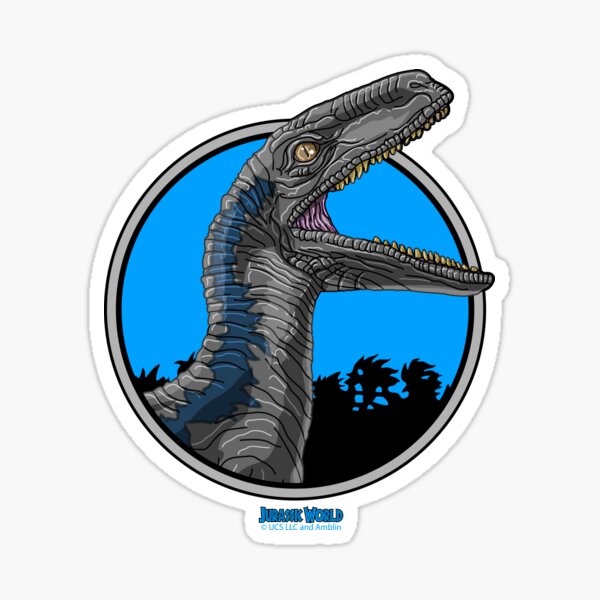 Item preview, blue, velociraptor, Jurassic World, jurassicworld designed and sold by 4gottenlore.
