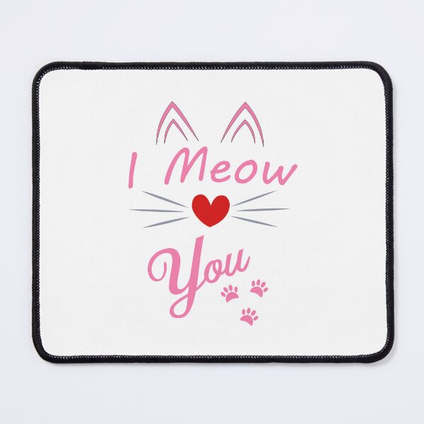 Item preview, Purrfect Love: I Meow You (pink) designed and sold by Brannas-designs.