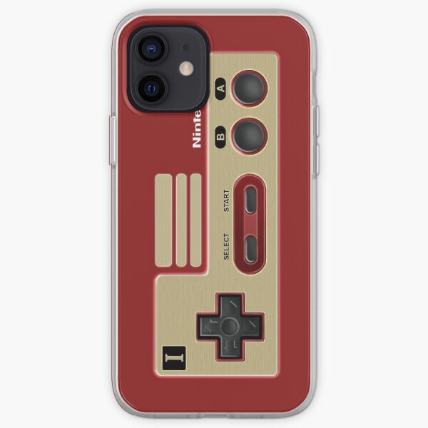 Retro Classic vintage Red Gold game controller iPhone Soft Case