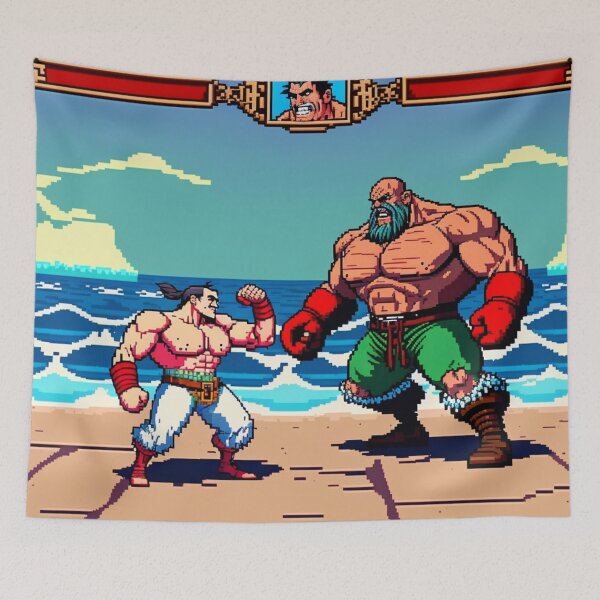 Item preview, Retro Game Vintage Fighter Art designed and sold by BubbleSpy.