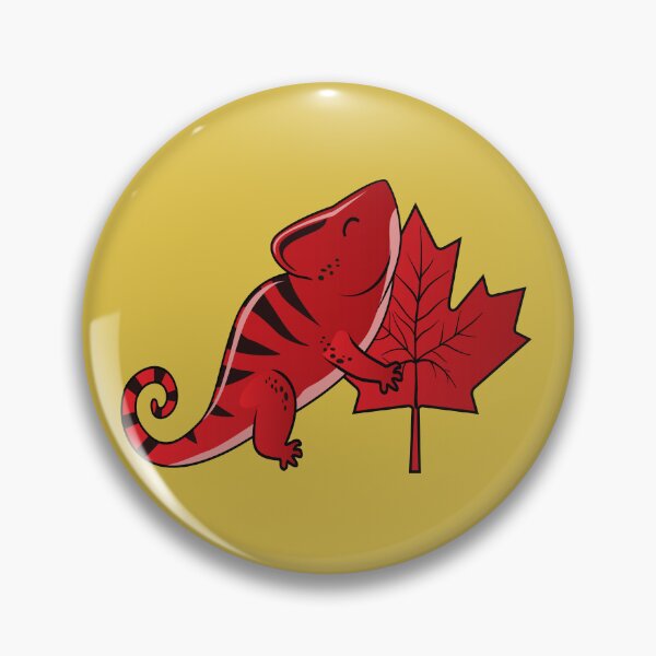 Artikelvorschau, Chameleon loves Canada maple leaf entworfen und verkauft von Donutlovers.