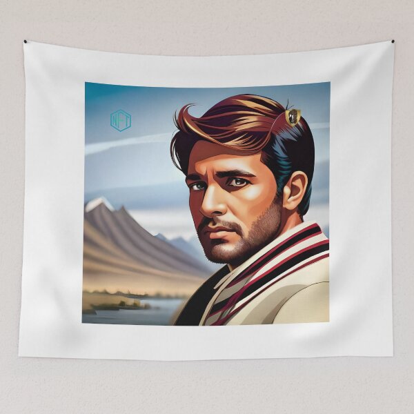 Item preview, Captivating AI Art: Celebrating Rajesh Khanna designed and sold by LoFaroShop.