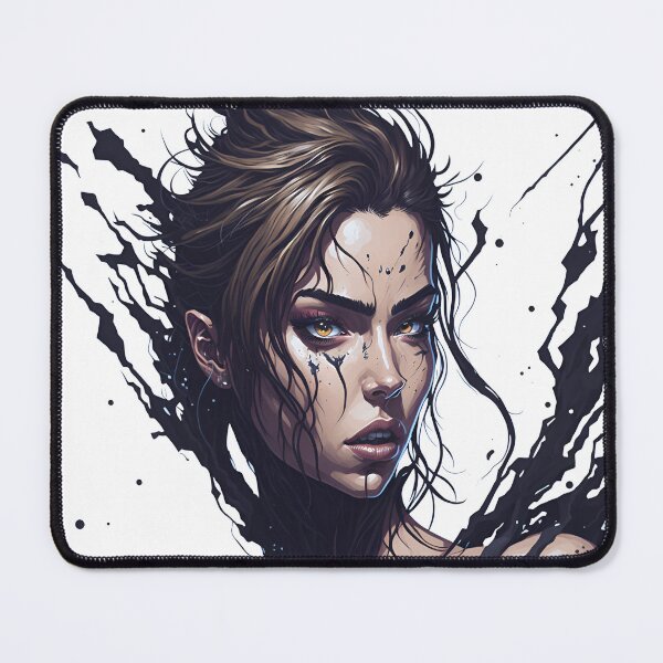 Item preview, Madness woman black paint splash. designed and sold by Amorndetch.