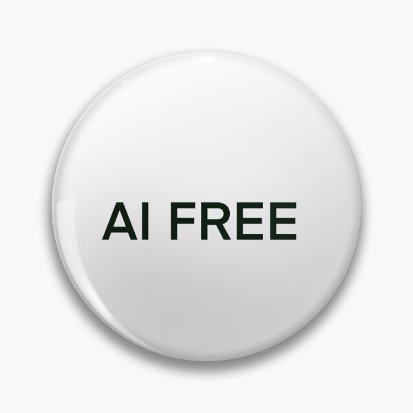 Item preview, AI FREE - Bold Statement Tech-Free Lifestyle Tee designed and sold by gofra-design.