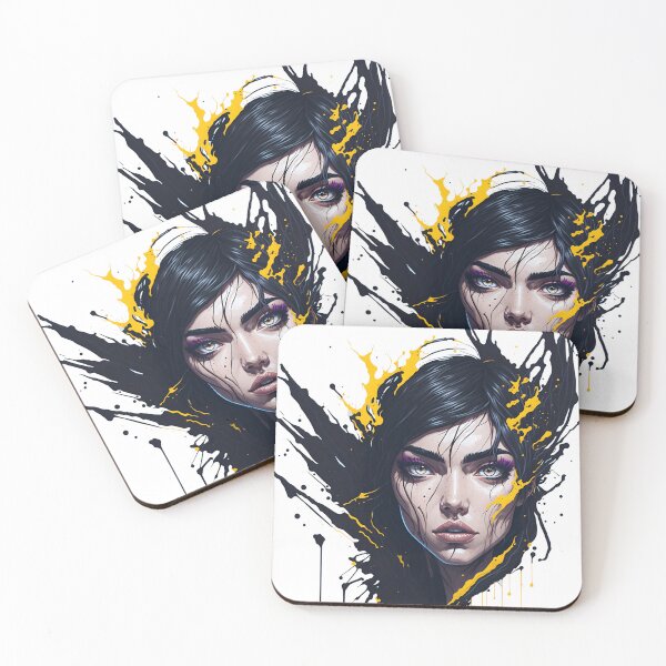 Item preview, Madness woman color paint splash. designed and sold by Amorndetch.