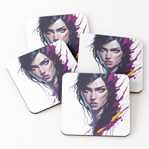 Item preview, Beautiful woman color paint splash. designed and sold by Amorndetch.