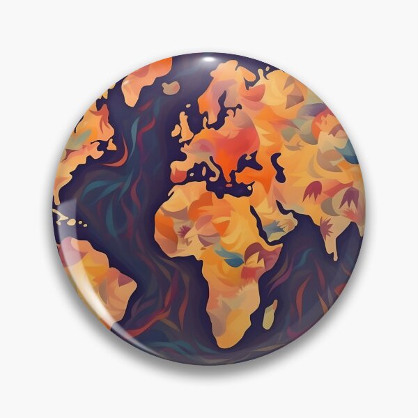 Item preview, Trippy Map of the World designed and sold by PixlMasterpiece.