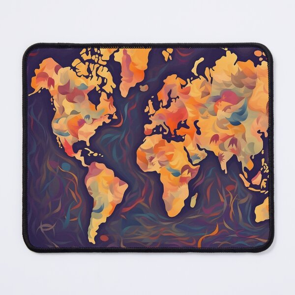 Item preview, Trippy Map of the World designed and sold by PixlMasterpiece.