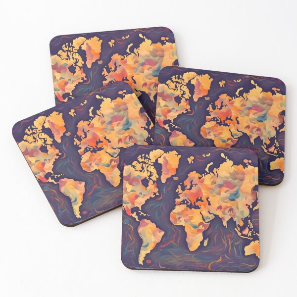 Item preview, Trippy Map of the World designed and sold by PixlMasterpiece.