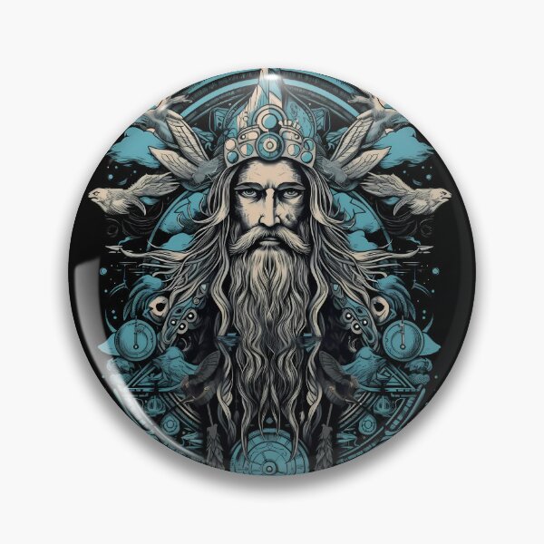 Odin's Wisdom - Realm of All-Father, the Norse God Sticker for Sale by  KamilMalinowski