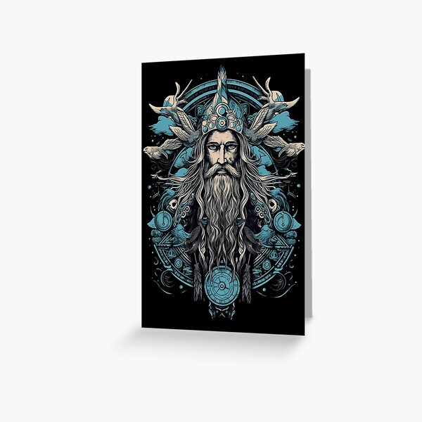 Odin's Wisdom - Realm of All-Father, the Norse God Sticker for Sale by  KamilMalinowski