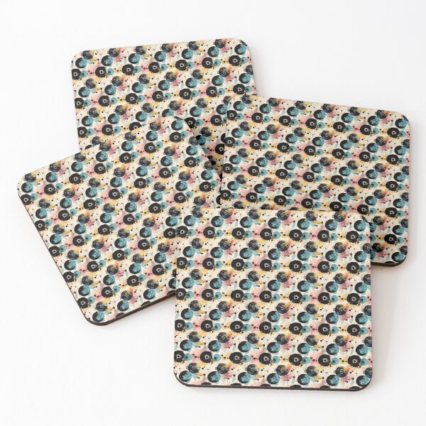 Item preview, Money Watercolor Vinyl Record Pattern - Retro Music Art designed and sold by Retro-ArtDeco.