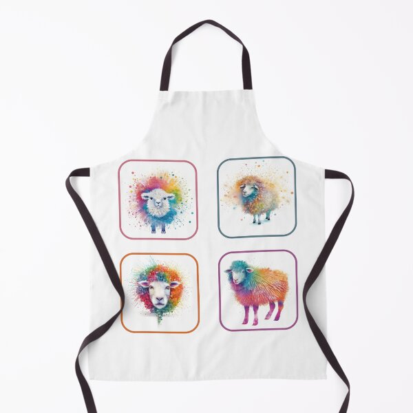 Item preview, Watercolor Explosion - Sheep Pen Sticker Sheet designed and sold by InsomniaSticker.