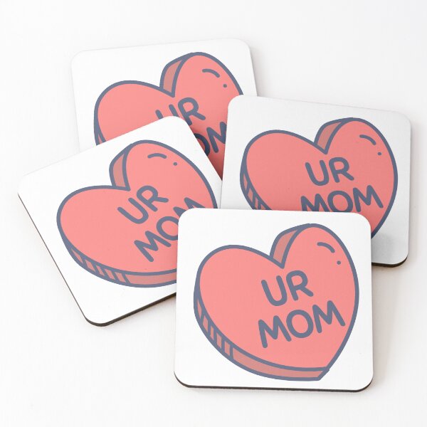 Item preview, Heart Shaped Red Candy "UR MOM" for Bold Personalities designed and sold by emmjott.