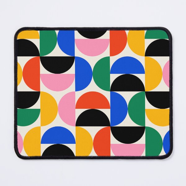 Item preview, Bauhaus Semi Circles Pattern Colorful designed and sold by ahumbleconcept.