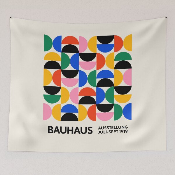 Item preview, Bauhaus Semi Circles Pattern Colorful designed and sold by ahumbleconcept.