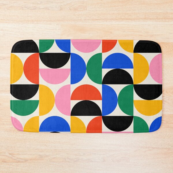 Item preview, Bauhaus Semi Circles Pattern Colorful designed and sold by ahumbleconcept.