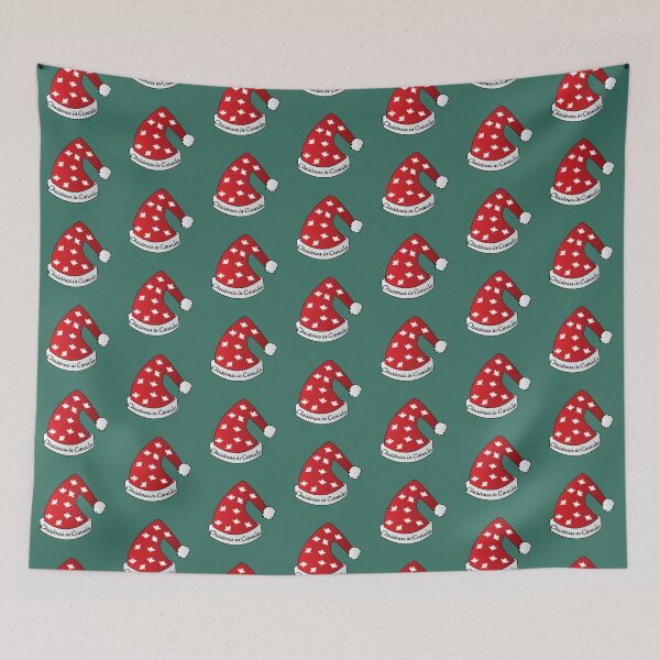 Artikelvorschau, Christmas hat with Canada maple leaf entworfen und verkauft von Donutlovers.