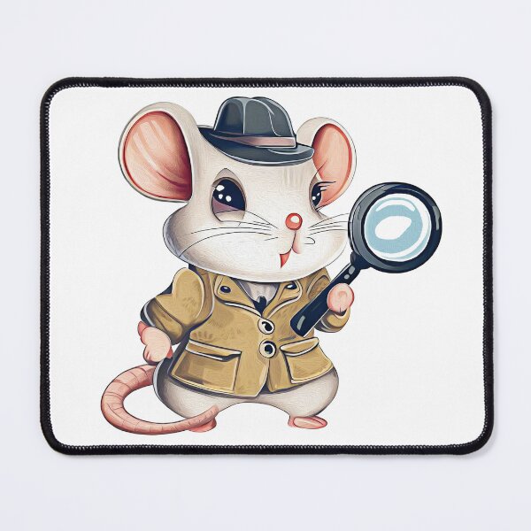 Item preview, Antropomorphic Cute Mouse Dressed as a Detective designed and sold by thematics.