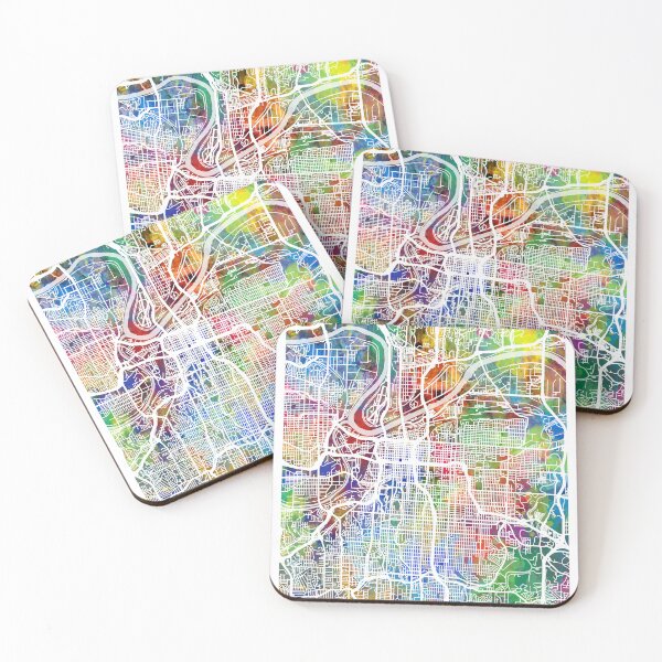 Item preview, Kansas City Missouri City Map designed and sold by ArtPrints.