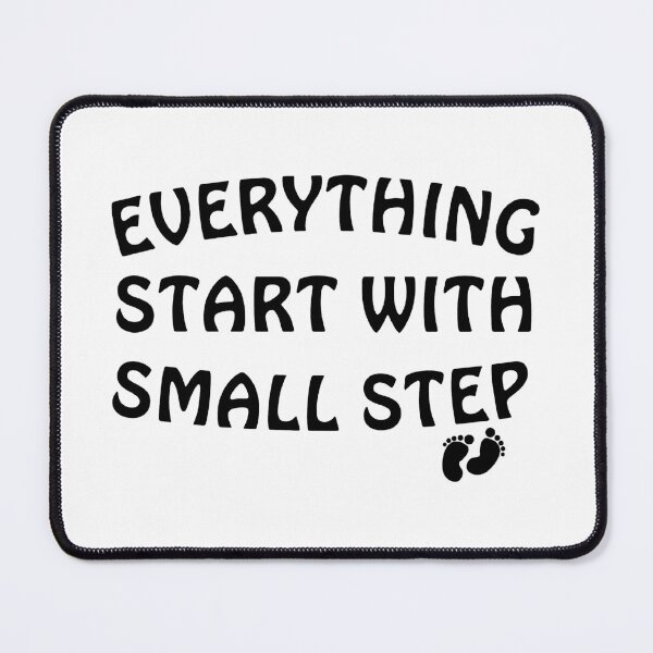 Item preview, Everything Start With Small Step Sticker designed and sold by Uryummypie.
