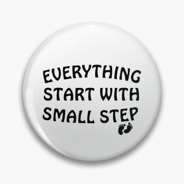 Item preview, Everything Start With Small Step Sticker designed and sold by Uryummypie.