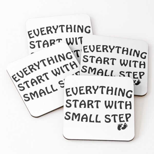 Item preview, Everything Start With Small Step Sticker designed and sold by Uryummypie.