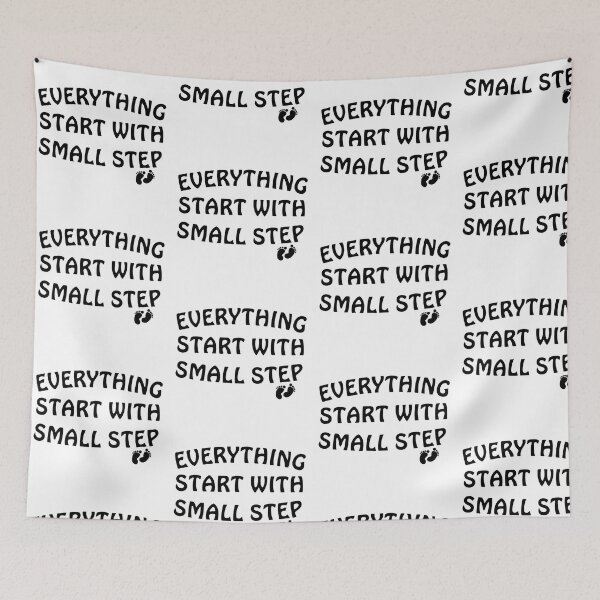 Item preview, Everything Start With Small Step Sticker designed and sold by Uryummypie.