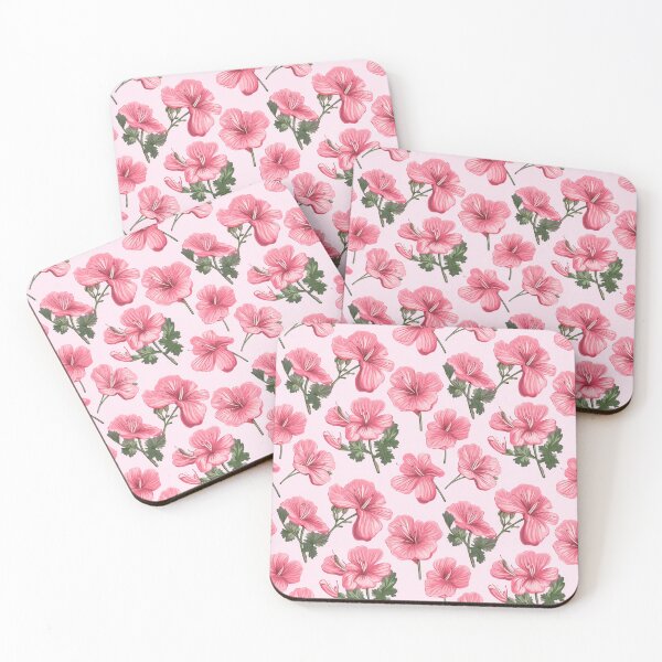 Item preview, Pink floral pattern  designed and sold by florallover444.