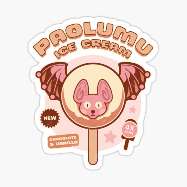 Vista previa del artículo con la obra «Helado Paolumu», diseñado y vendido por Lagelantee.
