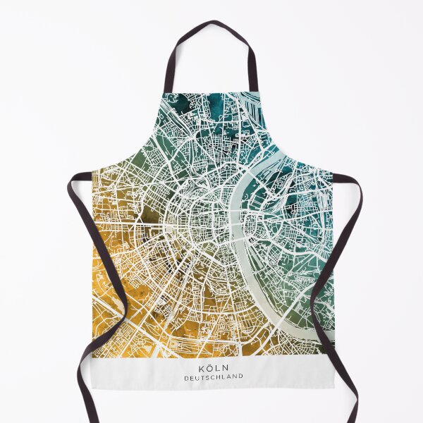Item preview, Cologne Germany City Map designed and sold by ArtPrints.